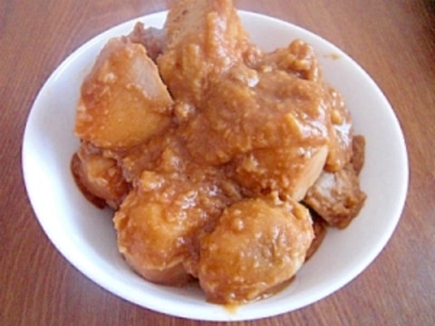 みそ味の里芋の煮っころがし(圧力鍋)